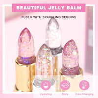 Color-Changing Glitter Jelly Lip Balm