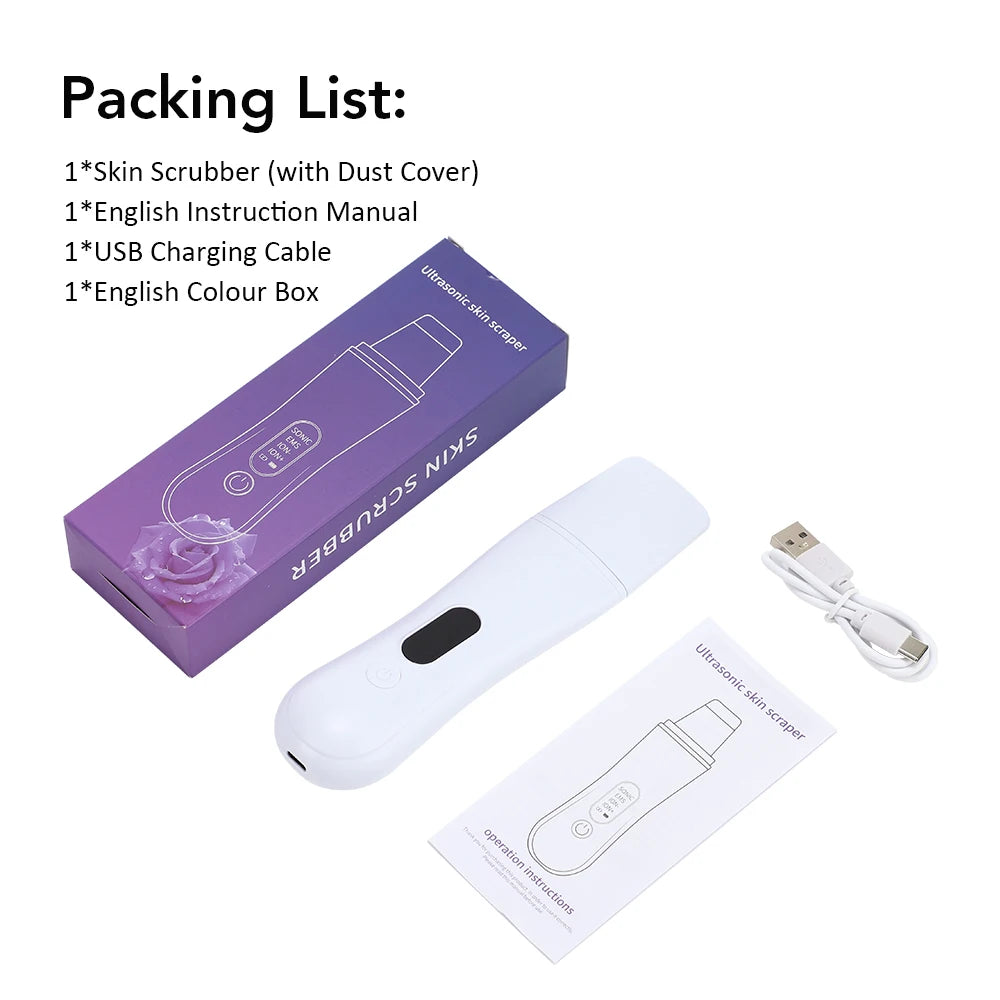 Ultrasonic Facial Skin Scrubber and Pore Cleaner - 14