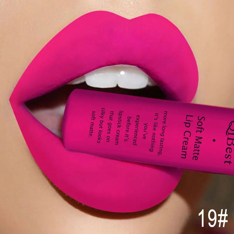 Velvet Matte Long-Lasting Liquid Lipstick - 46