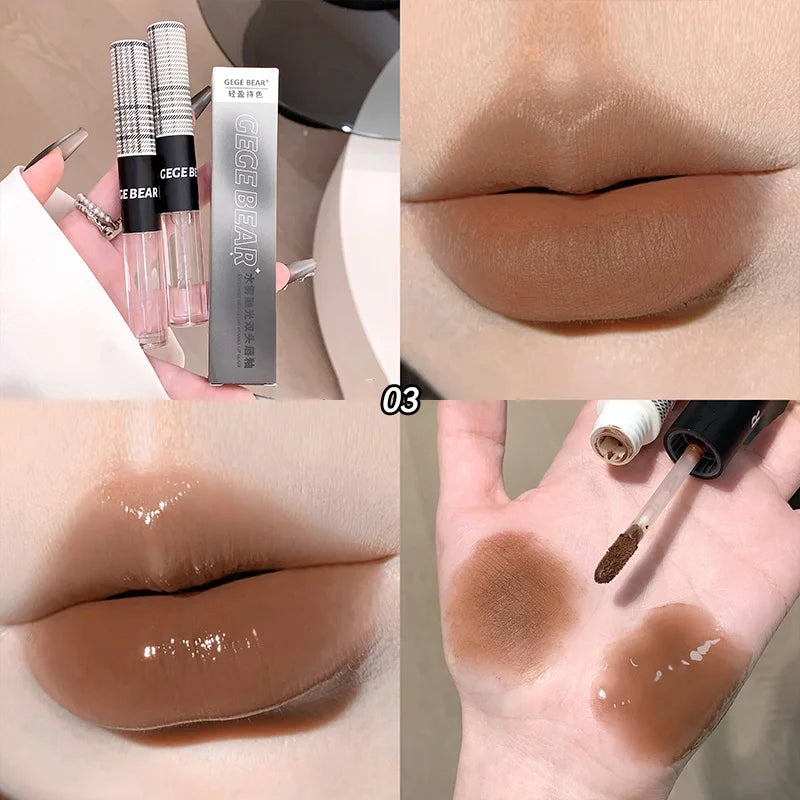 Dual-Ended Water-Matte Lip Tint and Gloss - 20