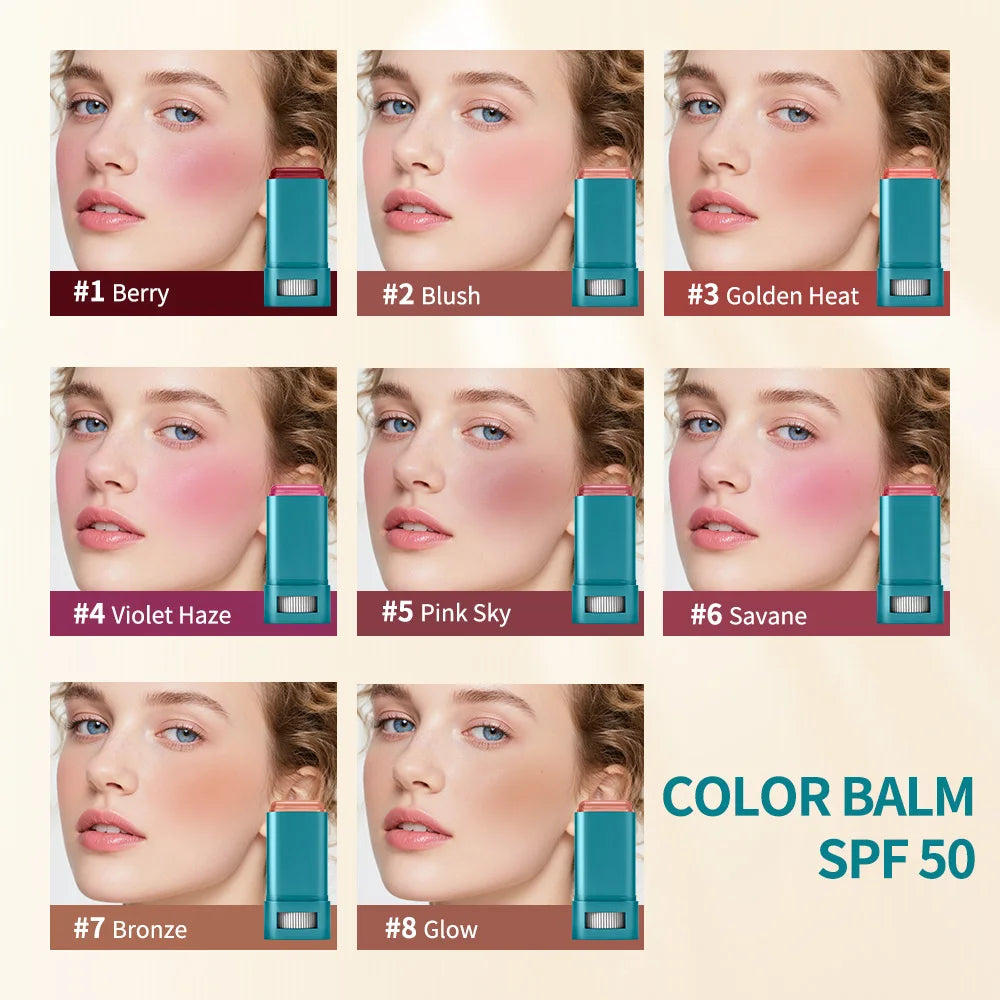 SPF 50 Hydrating Tinted Blush Balm Stick - 4