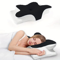 Butterfly Memory Foam Orthopedic Neck Pillow for Pain Relief