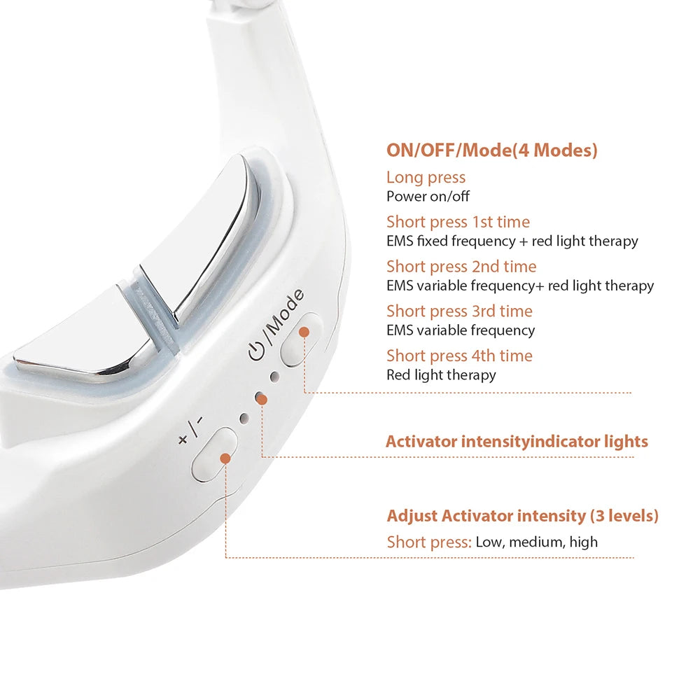 EMS Red Light Eye Massager for Dark Circles and Fatigue - 8