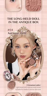 Long-Lasting Embossed Matte Powder Blush