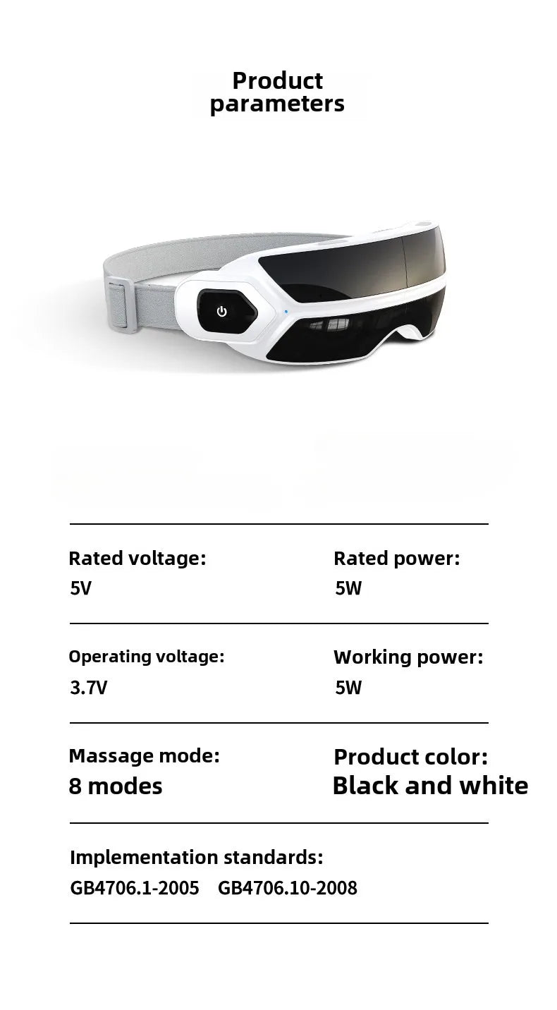 Steam Atomization Eye Massager with Heat and Bluetooth - 23