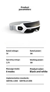 Steam Atomization Eye Massager with Heat and Bluetooth