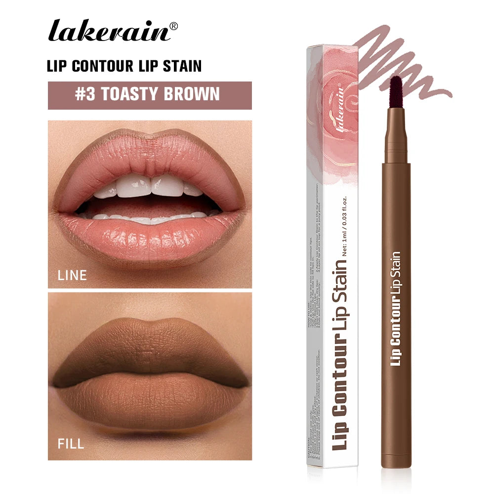 Dual-Sided Long-Lasting Lip Contour Stain Pen - 34