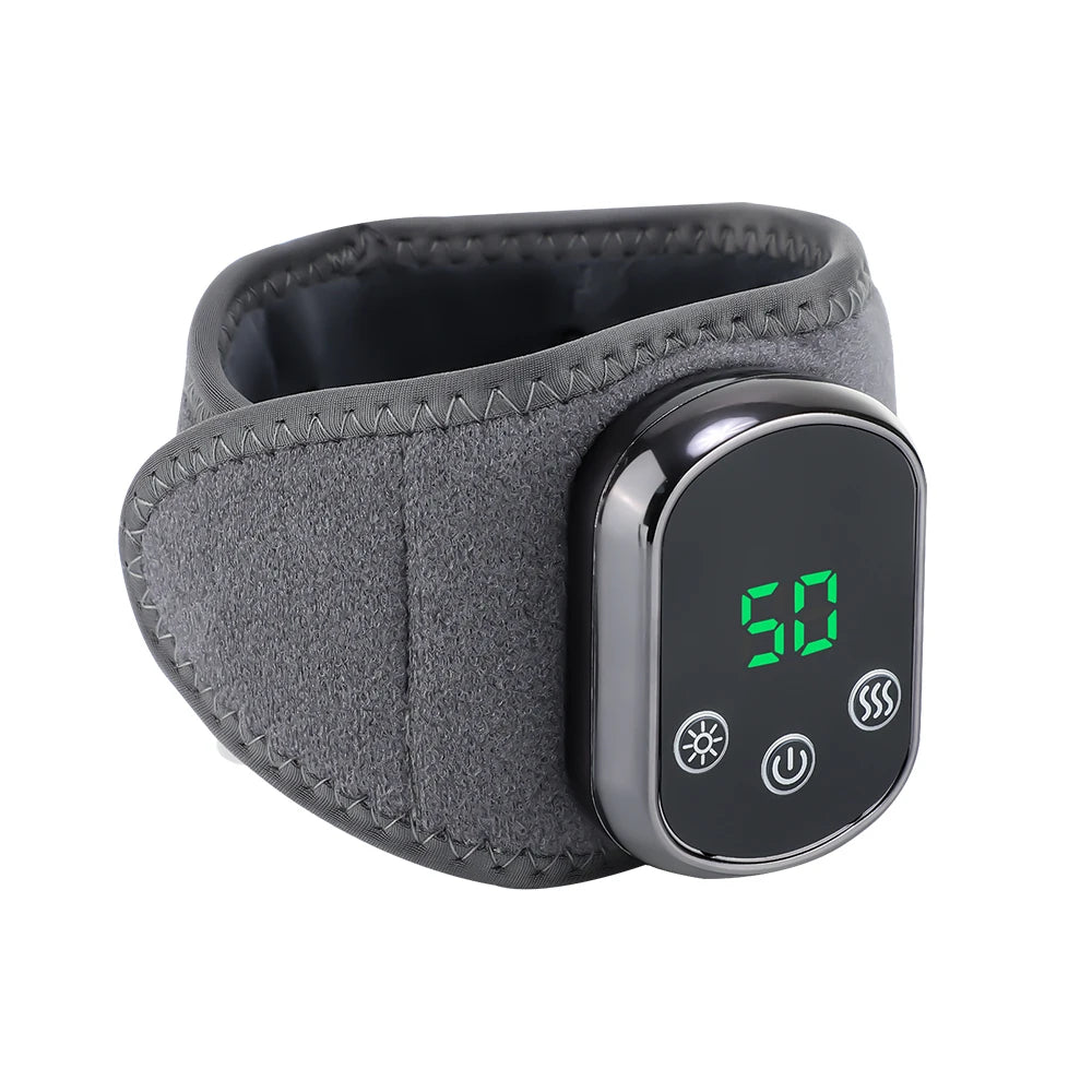 Heated Vibration Ankle Massager Brace for Pain Relief - 30