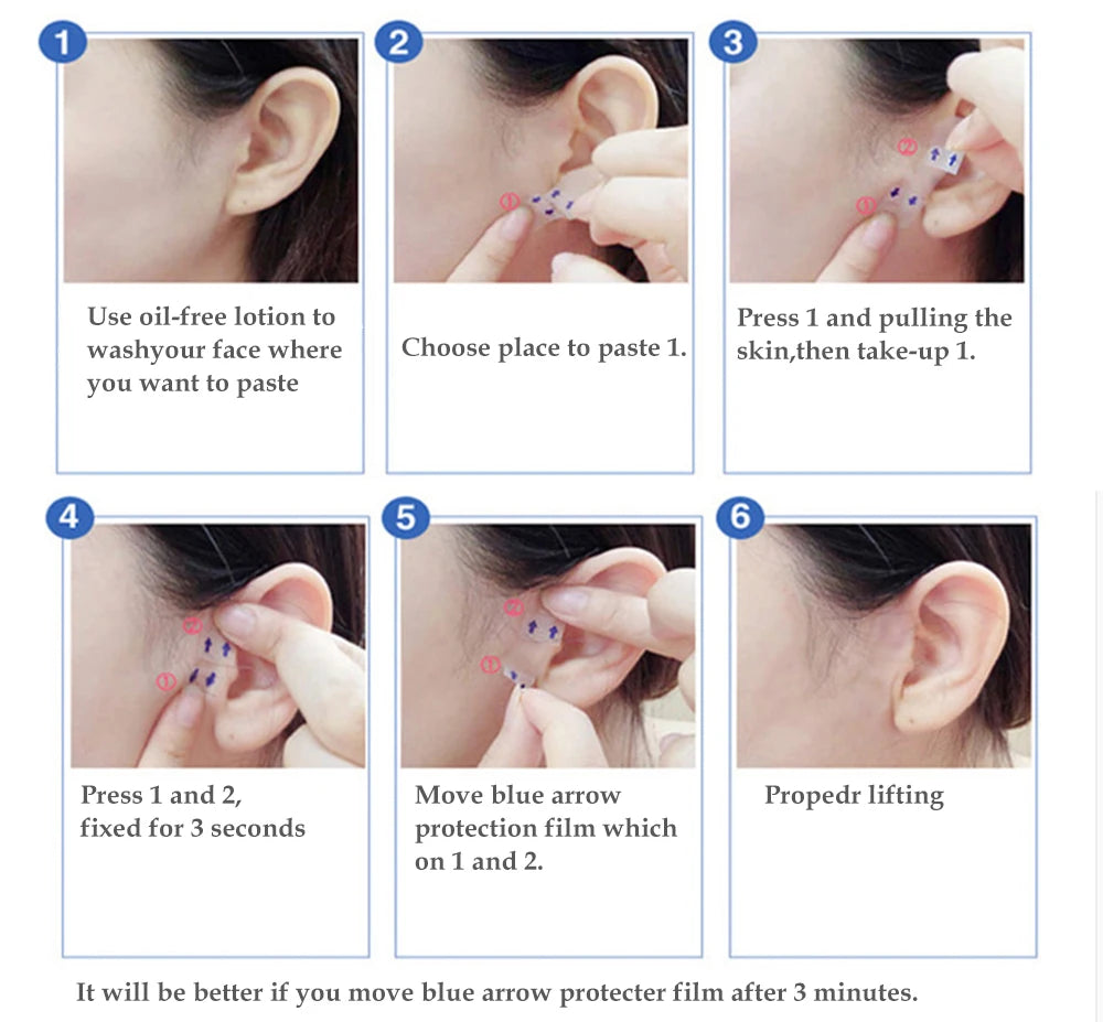 Invisible Instant Face Lifting Stickers for V-Shape Contouring - 13