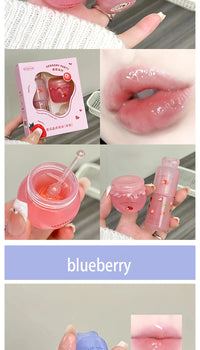 Hydrating Fruit Lip Mask and Oil Set for Soft Lips