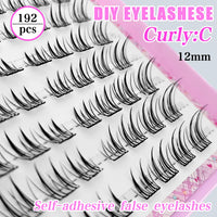 Glue-Free Cluster Eyelashes for Easy Daily Application