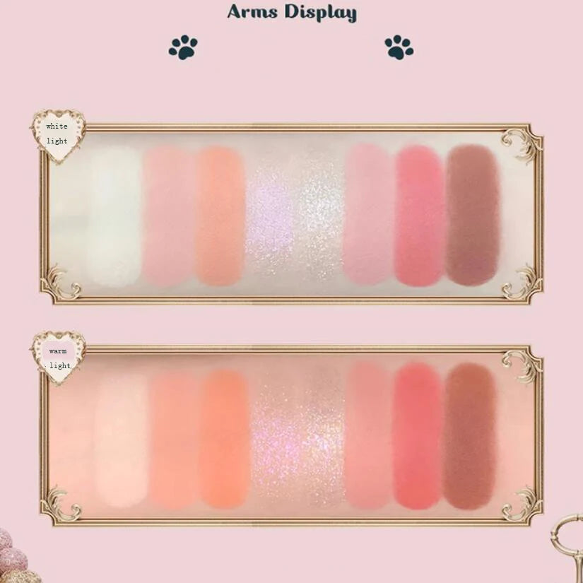 8-Color Glitter and Matte Eyeshadow Palette - 5