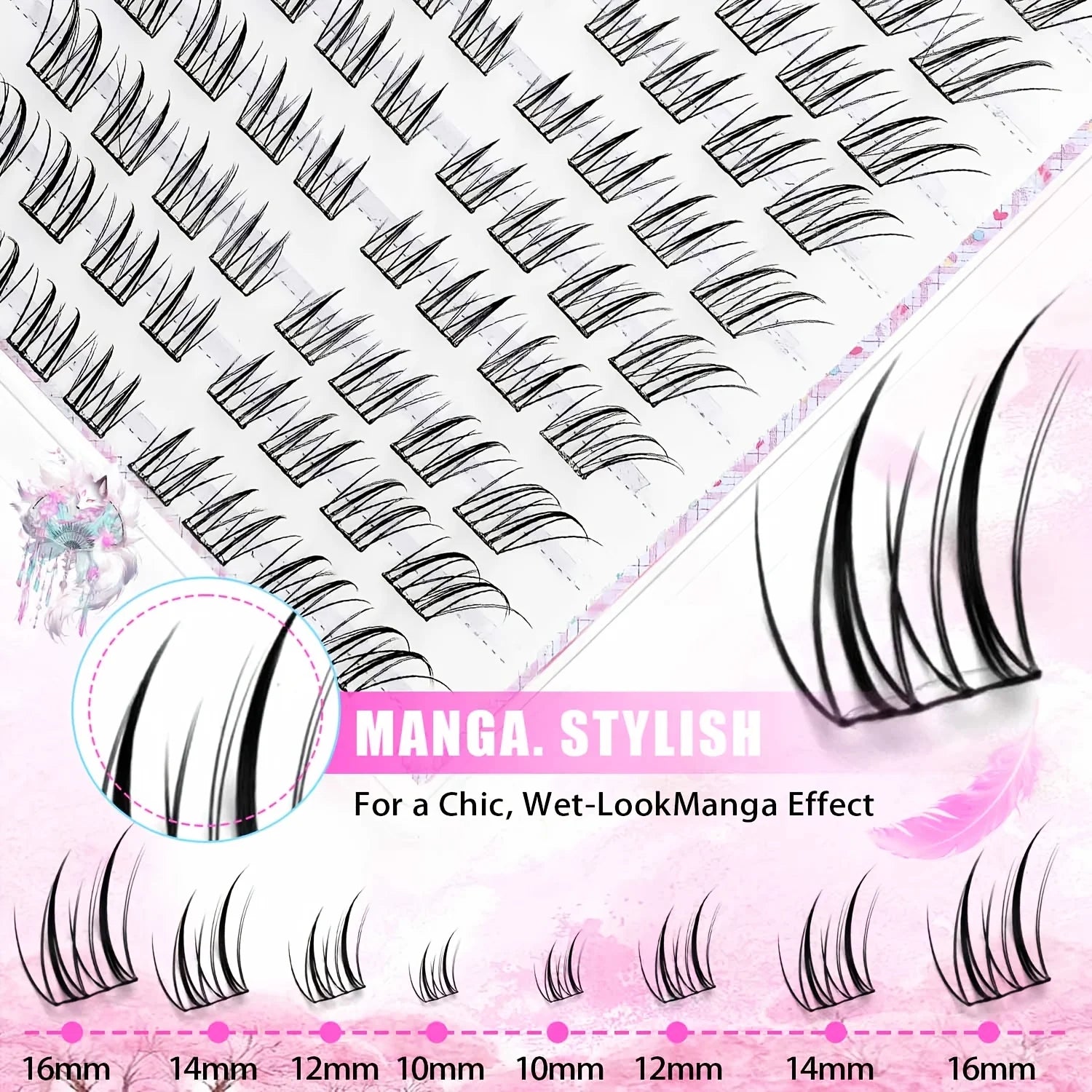 Reusable Glue-Free Cluster Lashes for Natural Daily Look - 9