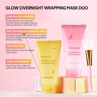 Overnight Collagen & Turmeric Glow Wrapping Mask Duo