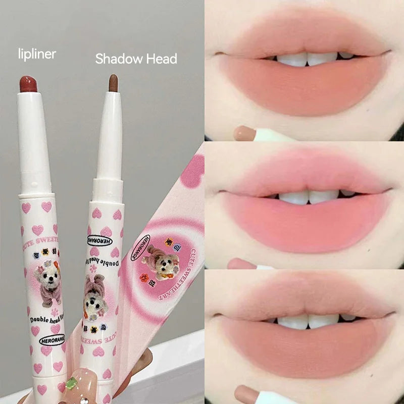 Dual-Ended Precision Lip Liner and Matte Lipstick Pen - 2