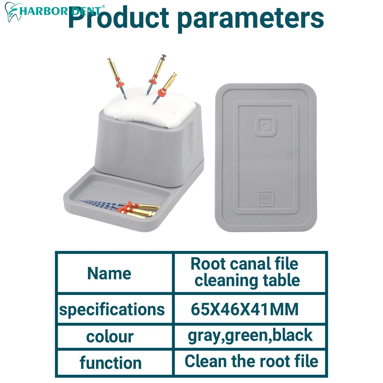 Dental Endodontic File Cleaning Stand with Sponge - 5