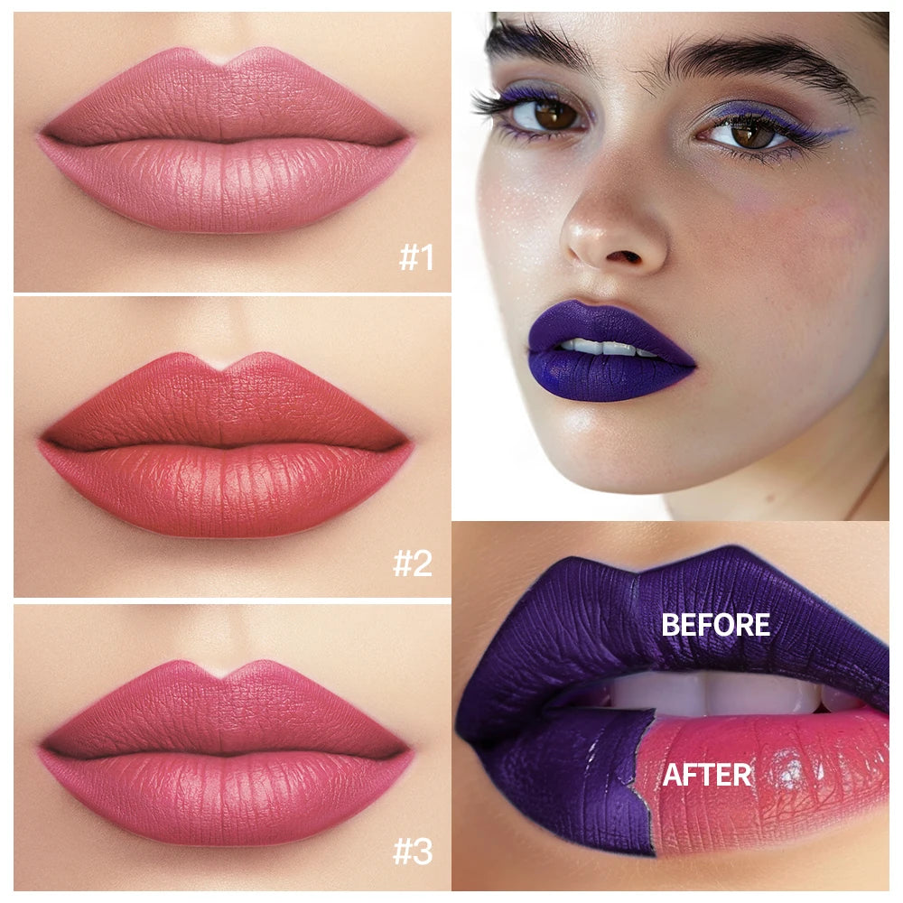 Waterproof Peel-Off Matte Lip Stain Tint - 6