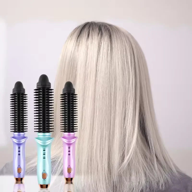 Automatic Rotating Hair Curling Iron and Straightening Brush - 2