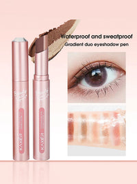 Waterproof Dual-Color Gradient Eyeshadow Stick
