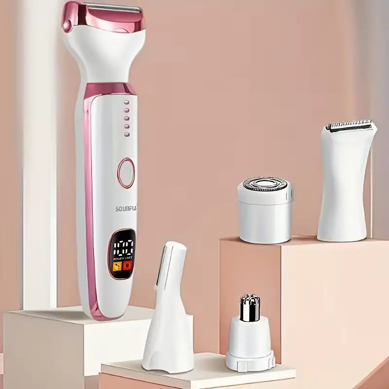5-in-1 Rechargeable Electric Shaver for Women - 1