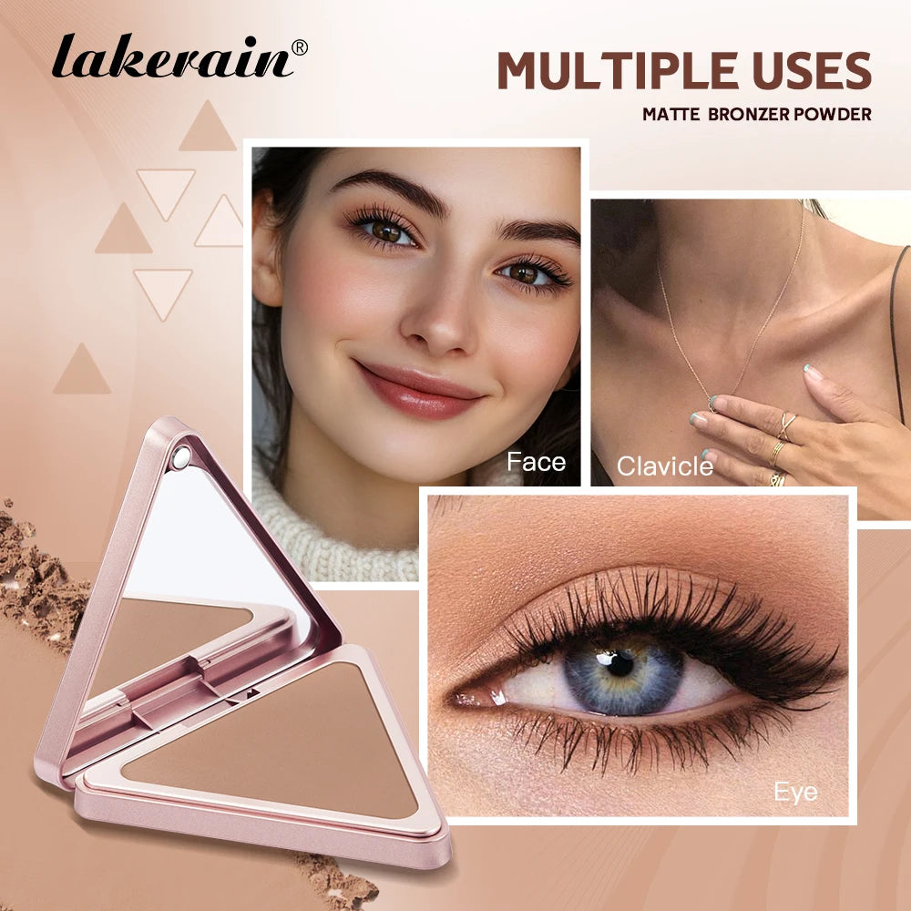 Matte Bronzer Powder for Face Contouring and Shading - 24