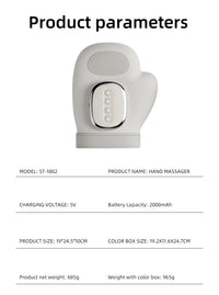 Electric Hand Massager with Heat and Compression