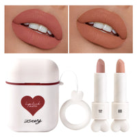 Velvet Matte Liquid Lipstick Set in Portable Charging Case