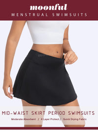 Leakproof Menstrual Period Swim Skirt