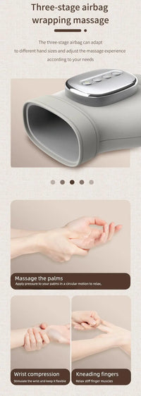 Electric Hand Massager with Heat and Compression