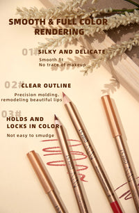 12-Color Waterproof Matte Lip Liner Pencil Set