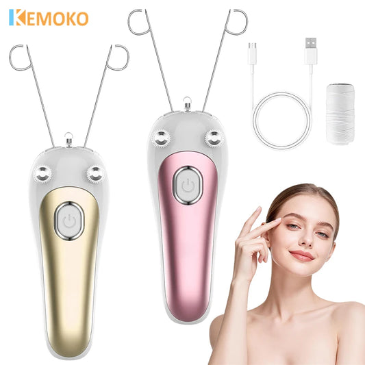Electric Cotton Thread Hair Remover for Face and Body