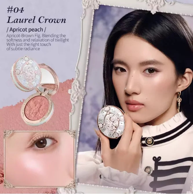 Long-Lasting Matte Embossed Face Blush Powder - 17