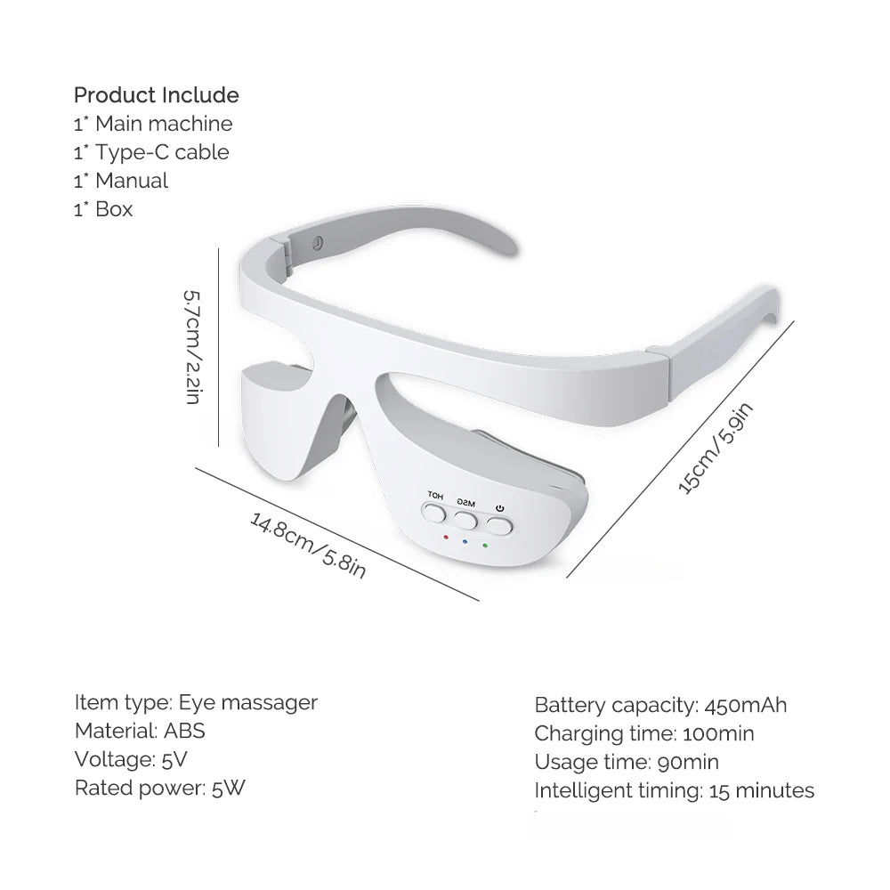 3D Red Light Eye Massager for Eye Strain and Fatigue - 11