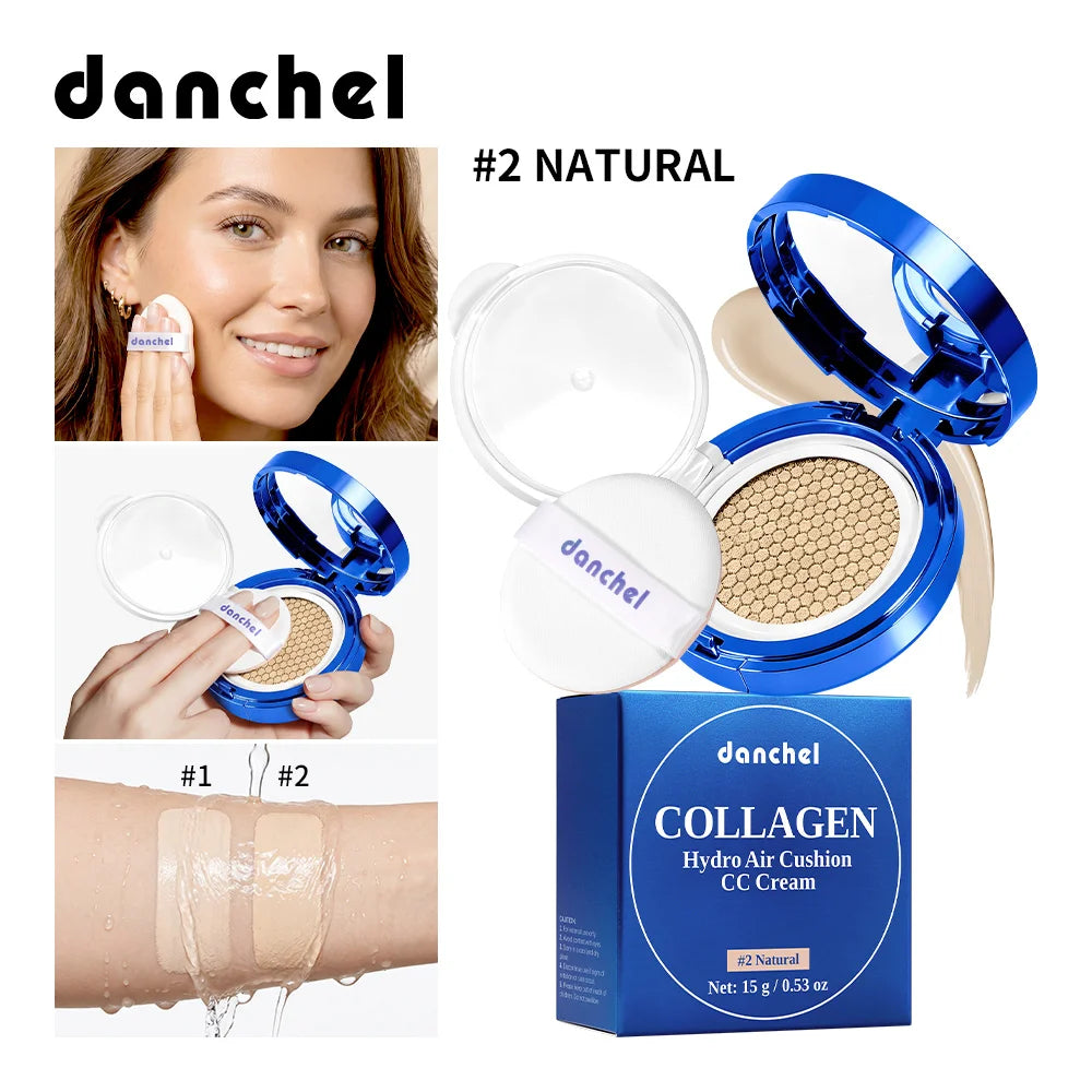 Collagen Hydrating Air Cushion CC Cream for Dewy Skin Finish