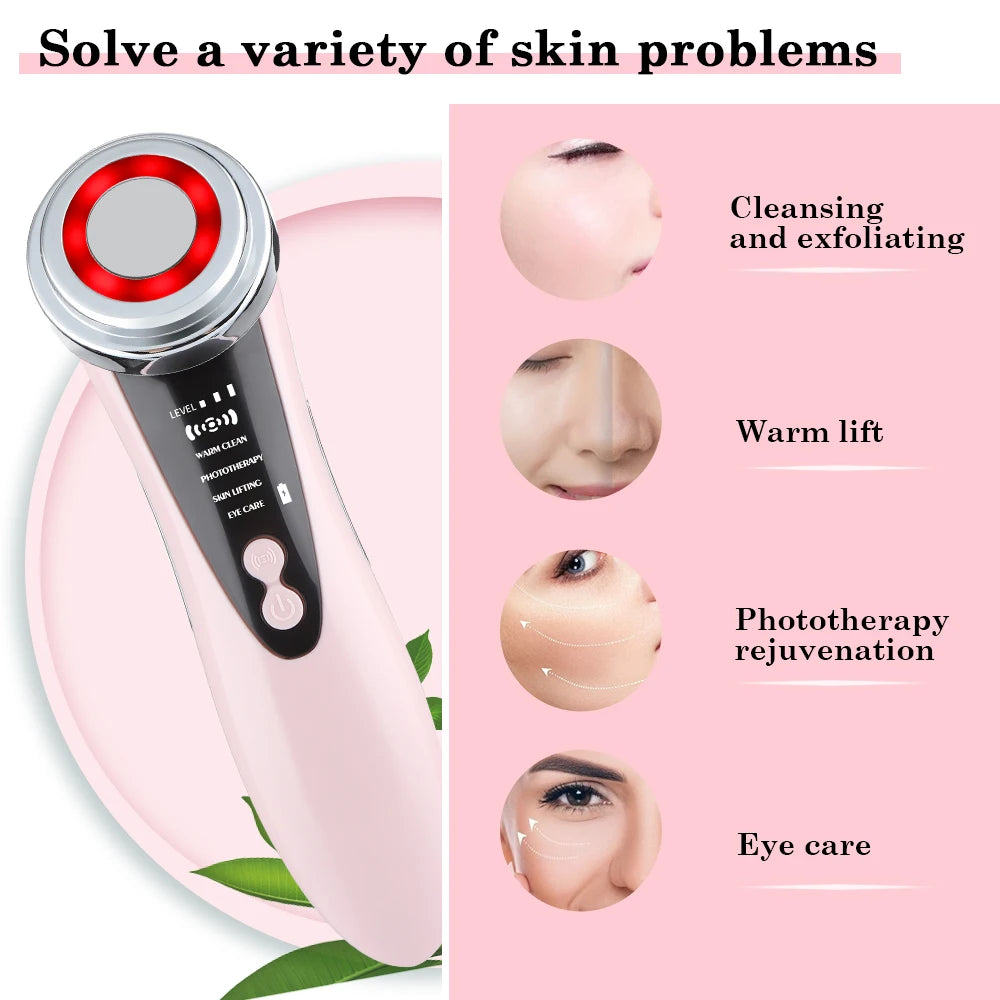 5-in-1 LED Facial Rejuvenation and Lifting Massager - 2