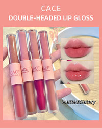 Dual-Ended Matte and Gloss Lipstick Duo