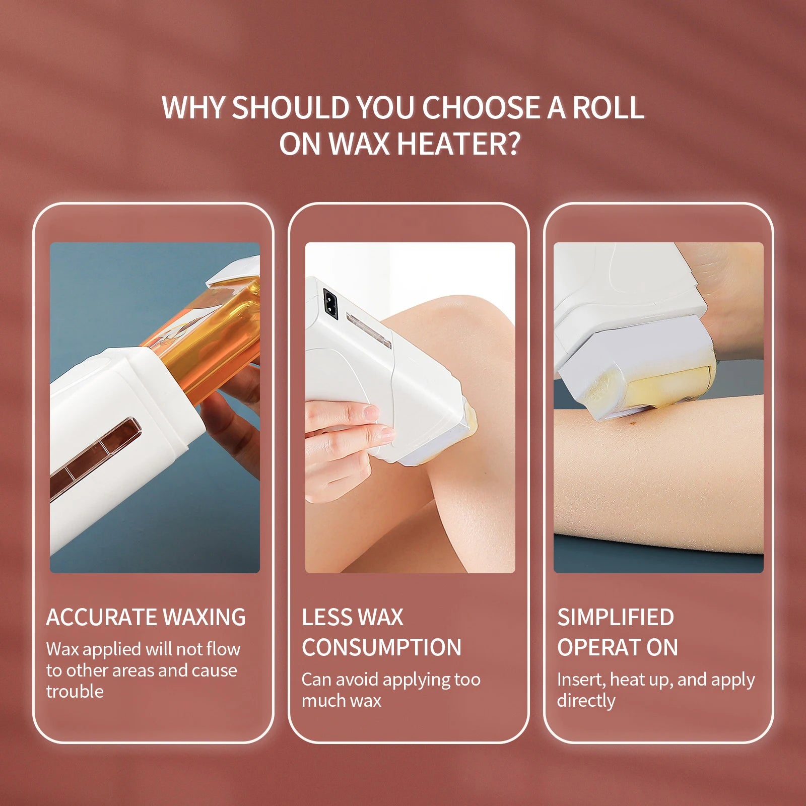 Portable Electric Roll-On Wax Heater for Hair Removal - 8