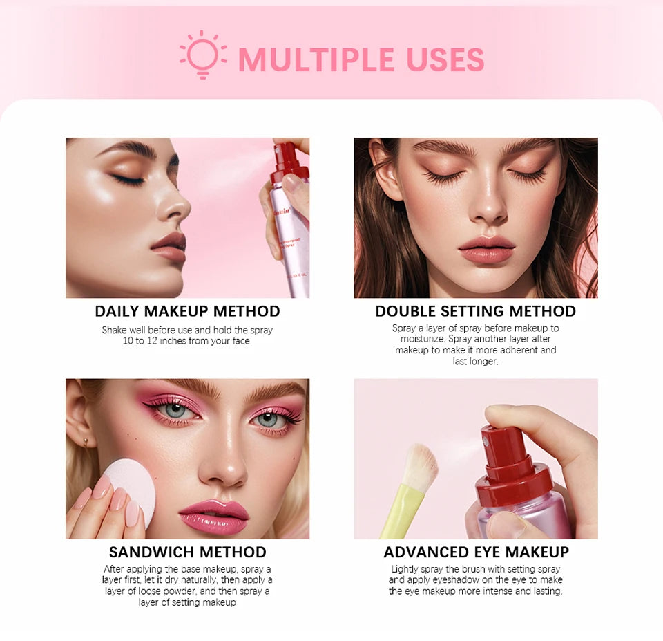 4-Piece Long-Lasting Waterproof Makeup Base and Setting Set - 14