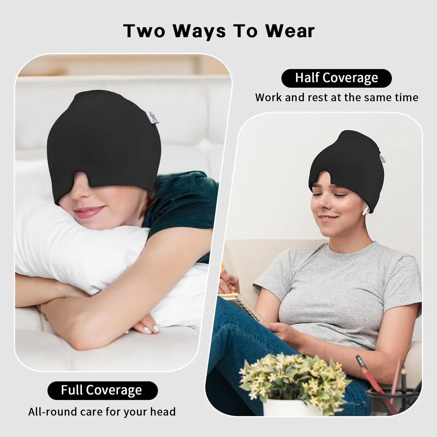 Reusable Cooling Gel Mask for Migraine and Puffy Eyes - 11