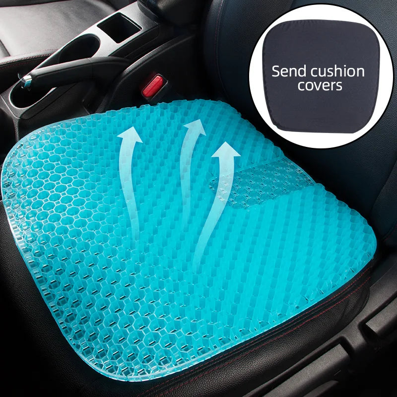 Breathable Honeycomb Gel Seat Cushion for Office and Car - 4