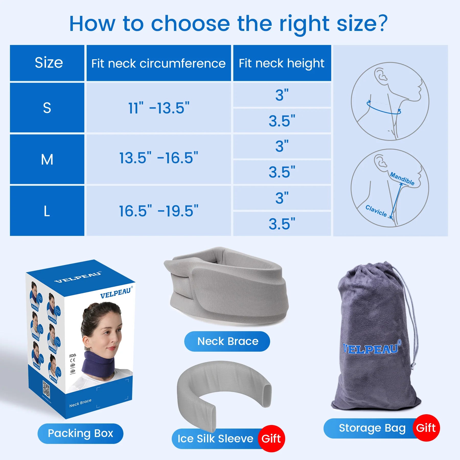 Adjustable Cervical Neck Support Brace for Pain Relief - 6