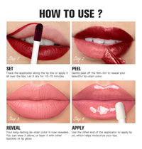 2-in-1 Waterproof Peel-Off Lip Stain and Hydrating Oil