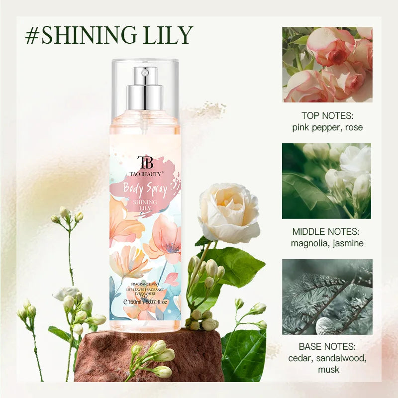 Long-Lasting Alcohol-Free Floral Body Fragrance Mist - 19