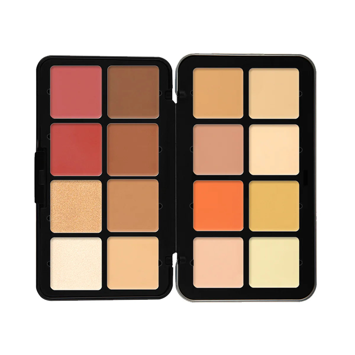12-Color Creamy Blush and Contour Palette - 34