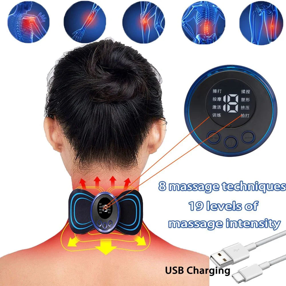 Electric Pulse Neck and Body Muscle Relief Massager - 2
