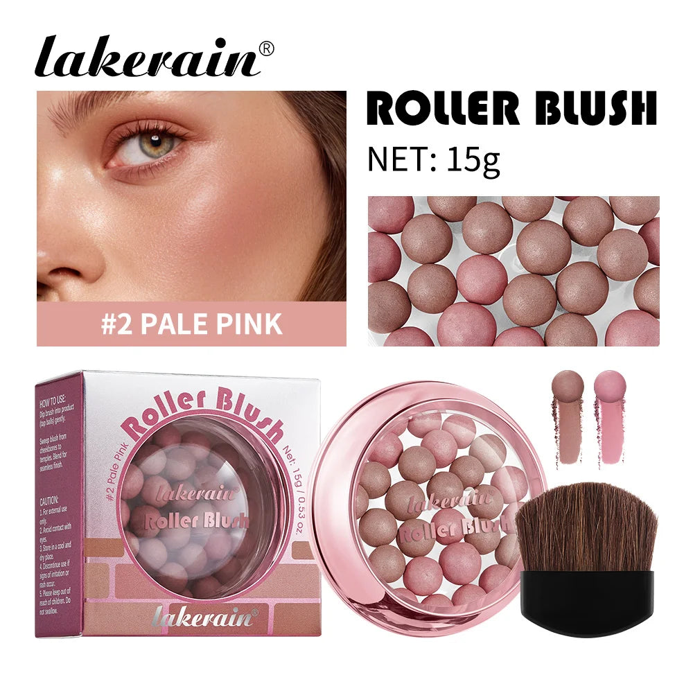 Long-Lasting Shimmering Pearl Blush Powder Beads - 22