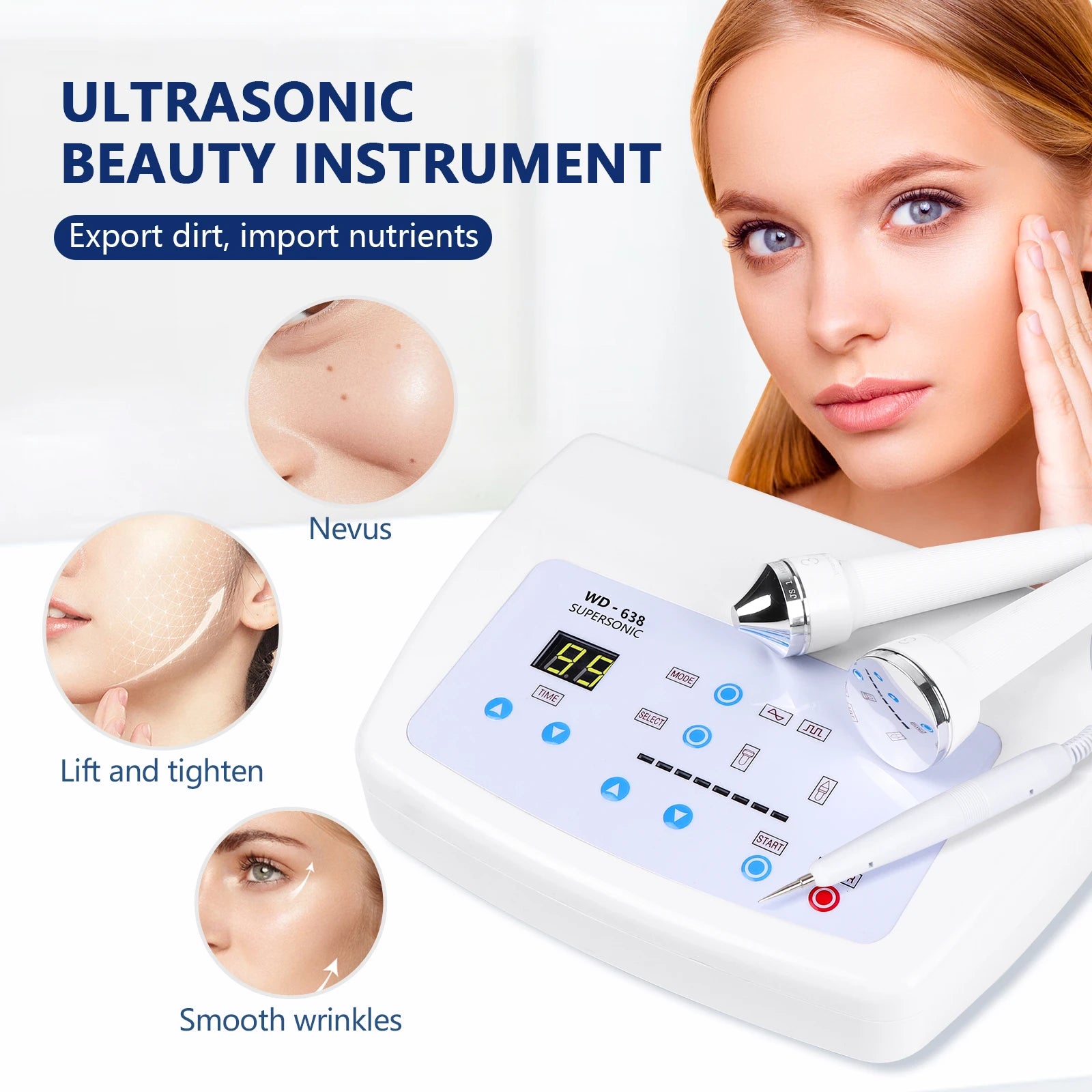 3-in-1 Ultrasonic Facial Lifting and Skin Rejuvenation System - 1
