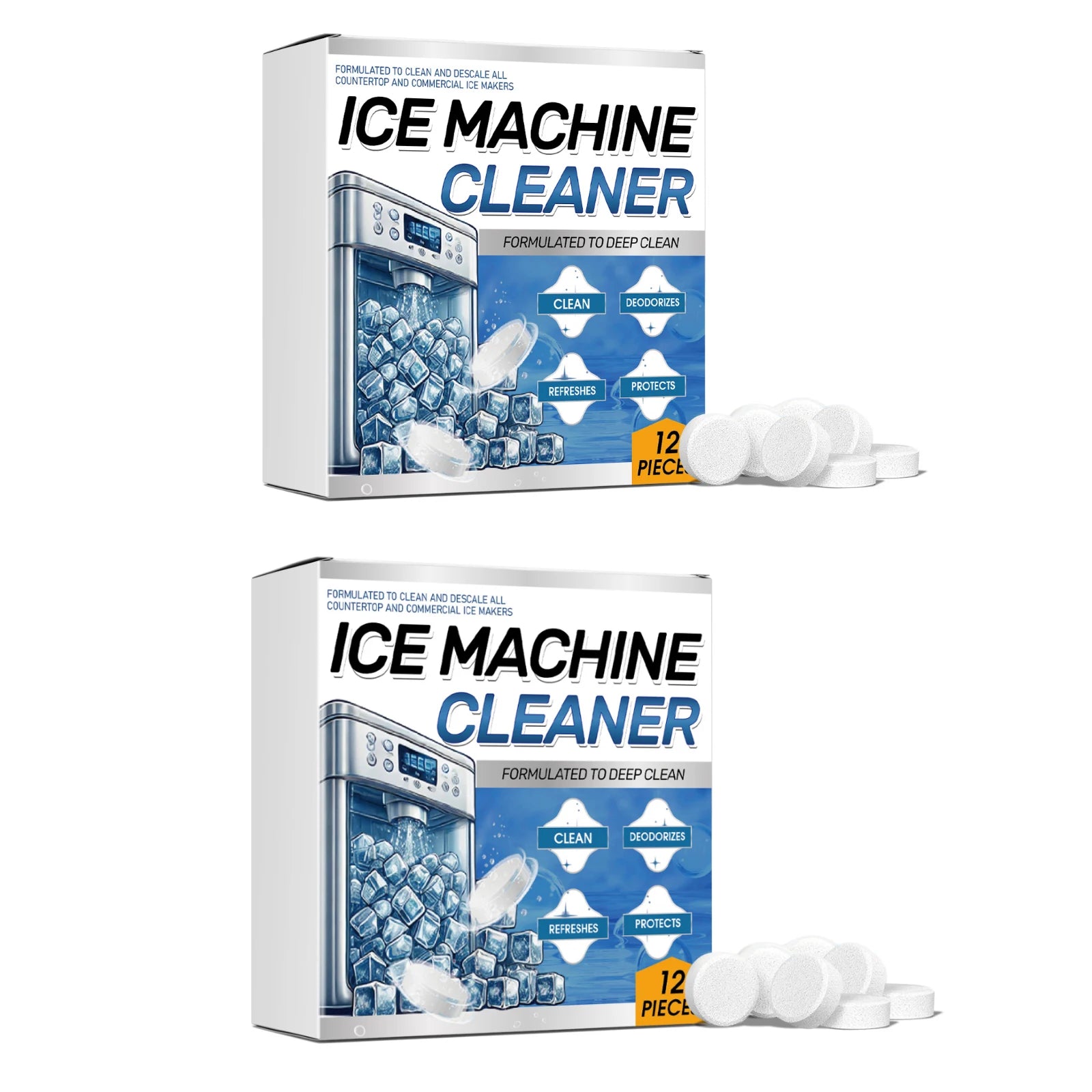 Ice Machine Descaler Tablets for Deep Cleaning - 15