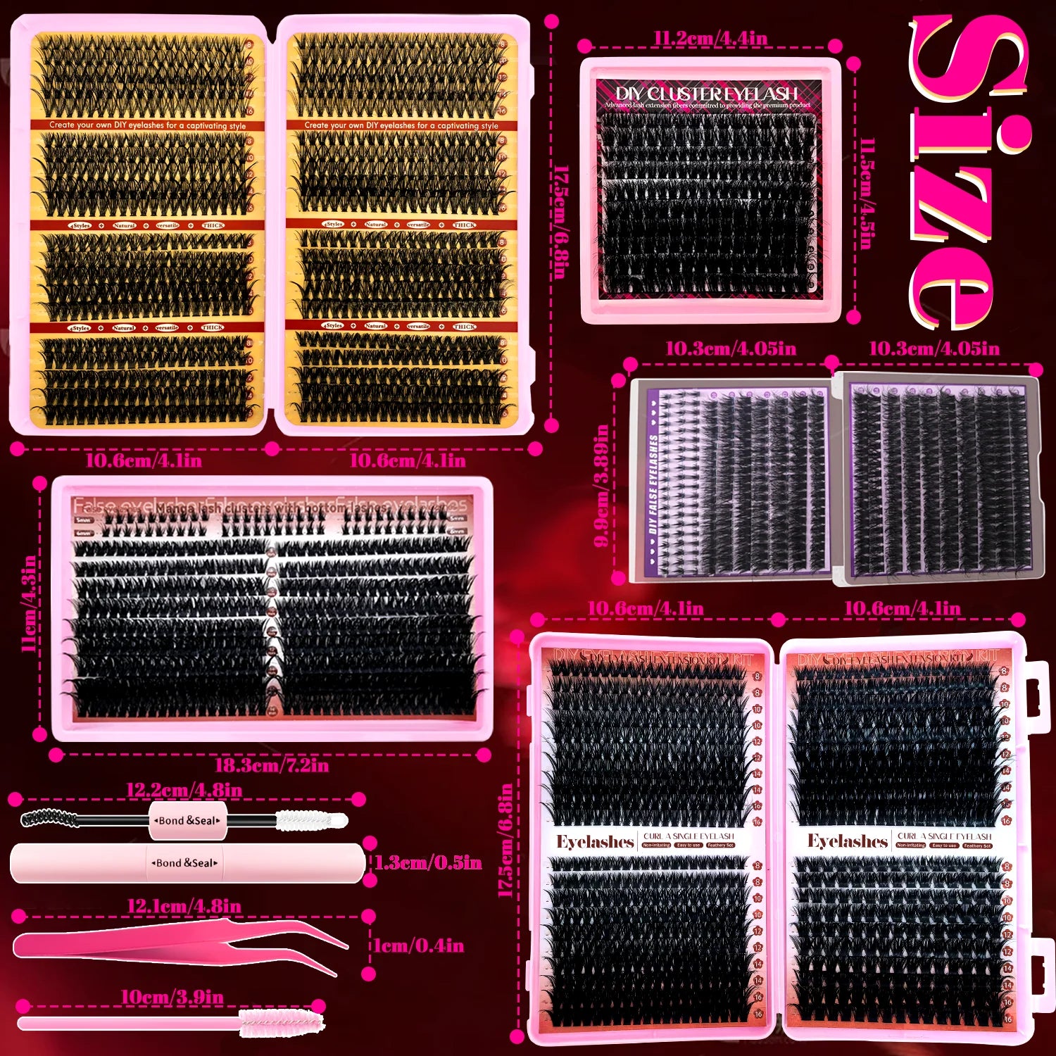 DIY Eyelash Cluster Extension Kit for Professional Volume - 4
