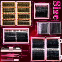 DIY Eyelash Cluster Extension Kit for Professional Volume